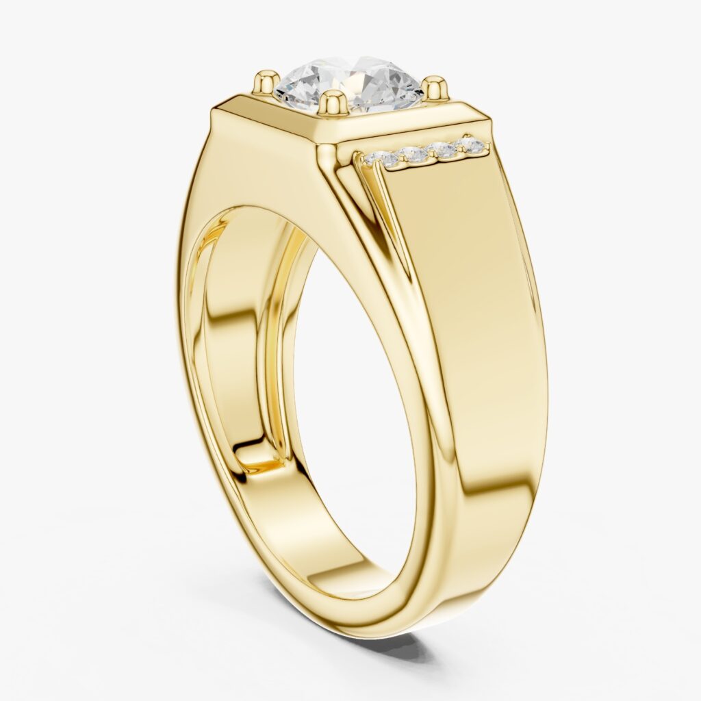 Royal Crest Diamond Men’s Ring Gresha Jewels