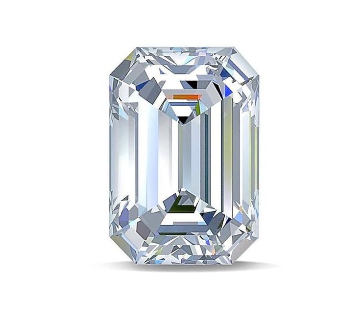 Emerald cut diamond